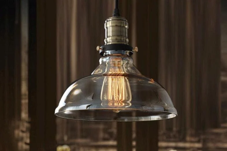 Homeko - Vintage Glass Pendant Light -