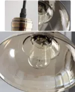 Homeko Vintage Glass Pendant Light