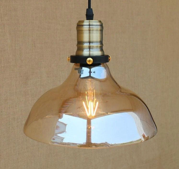 Homeko - Vintage Glass Pendant Light -