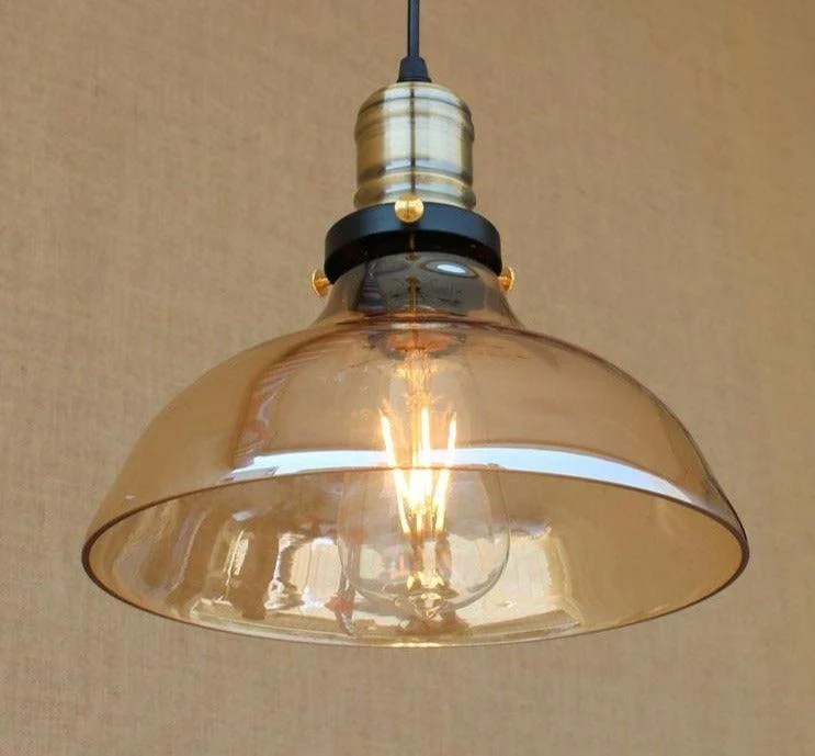 Homeko - Vintage Glass Pendant Light -