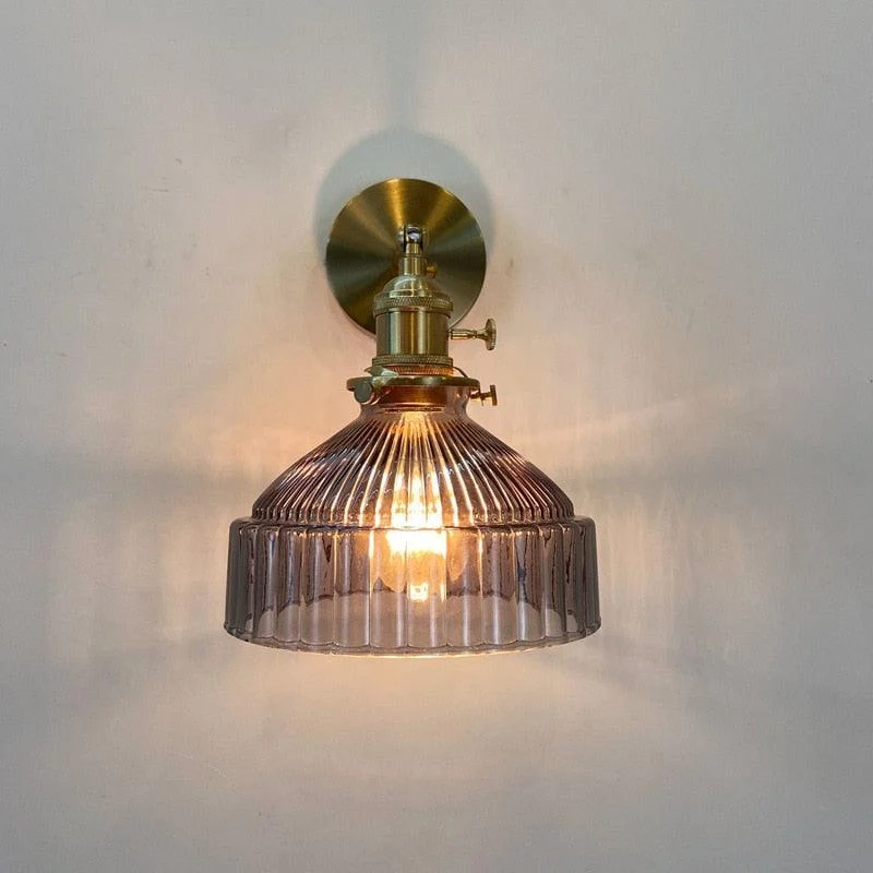Homeko - Vintage Glass Wall Lamps -