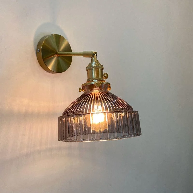 Homeko - Vintage Glass Wall Lamps -