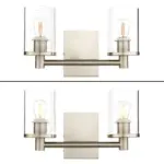 Homeko Vintage Industrial Two Bulb Wall Sconce