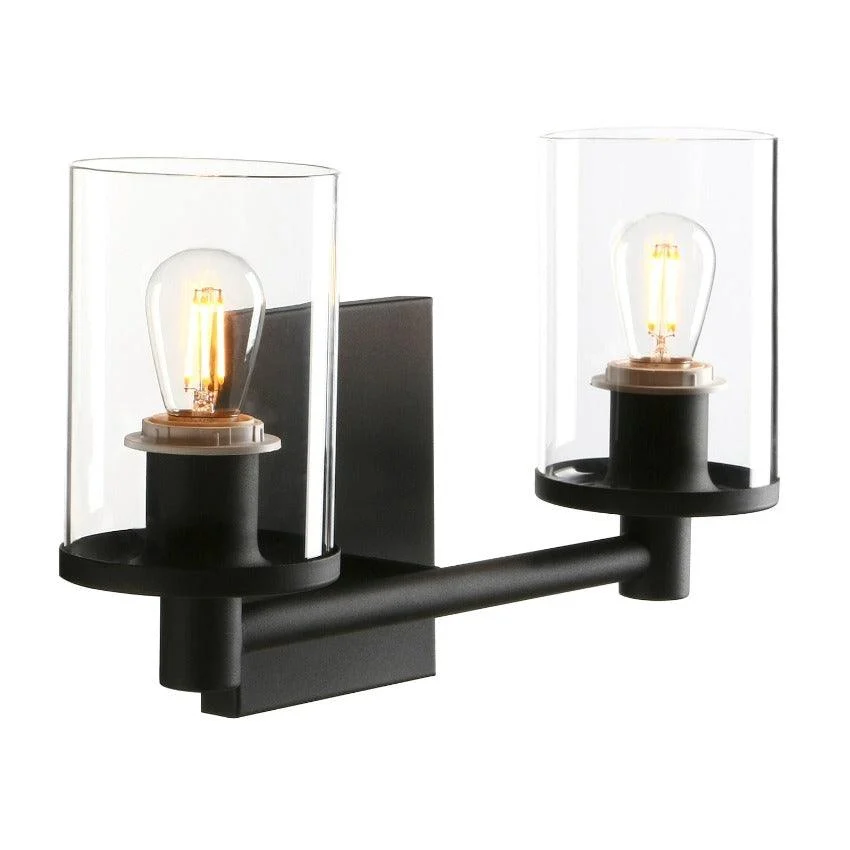 Homeko - Vintage Industrial Two-Bulb Wall Sconce -