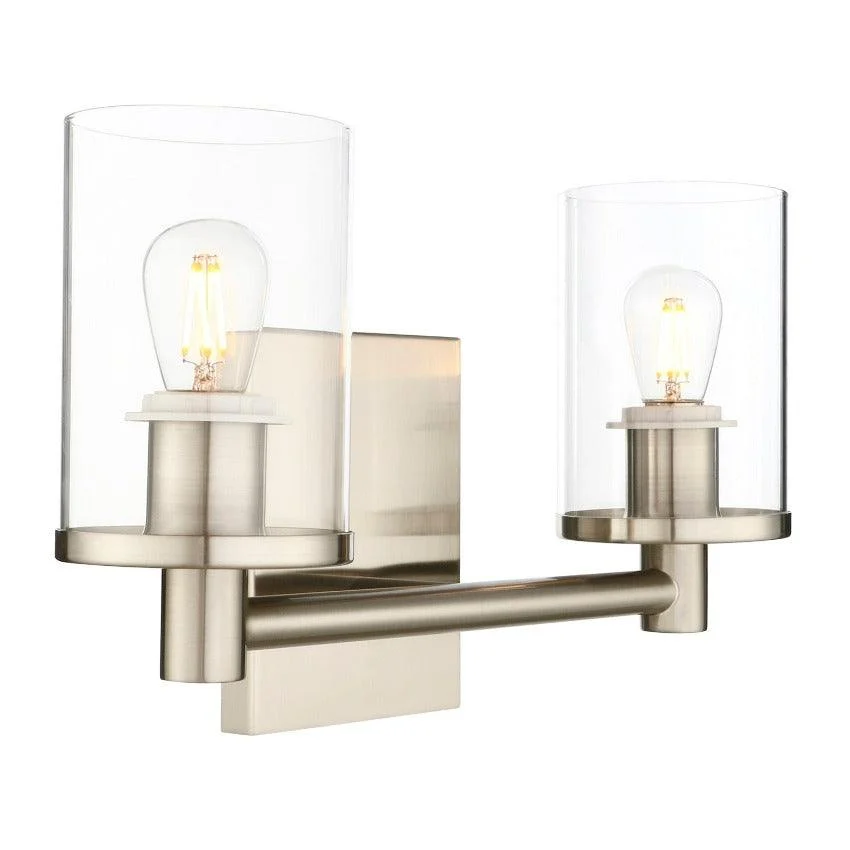 Homeko - Vintage Industrial Two-Bulb Wall Sconce -