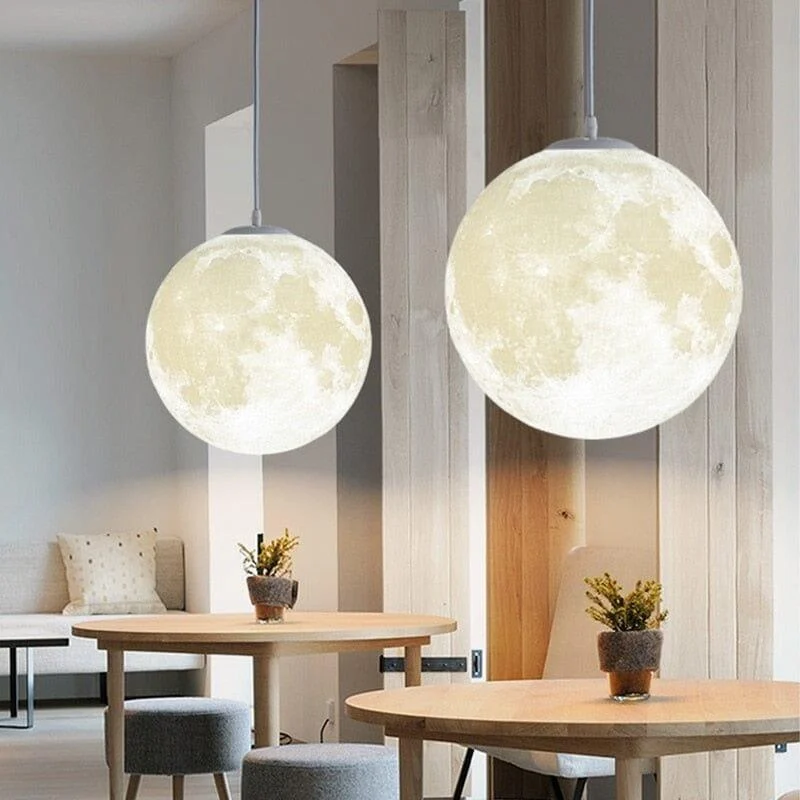 Homeko 3D Printing Moon Simple Pendant Lamp -