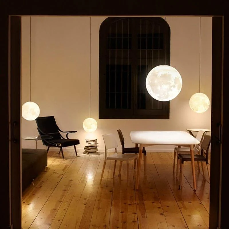 Homeko 3D Printing Moon Simple Pendant Lamp -