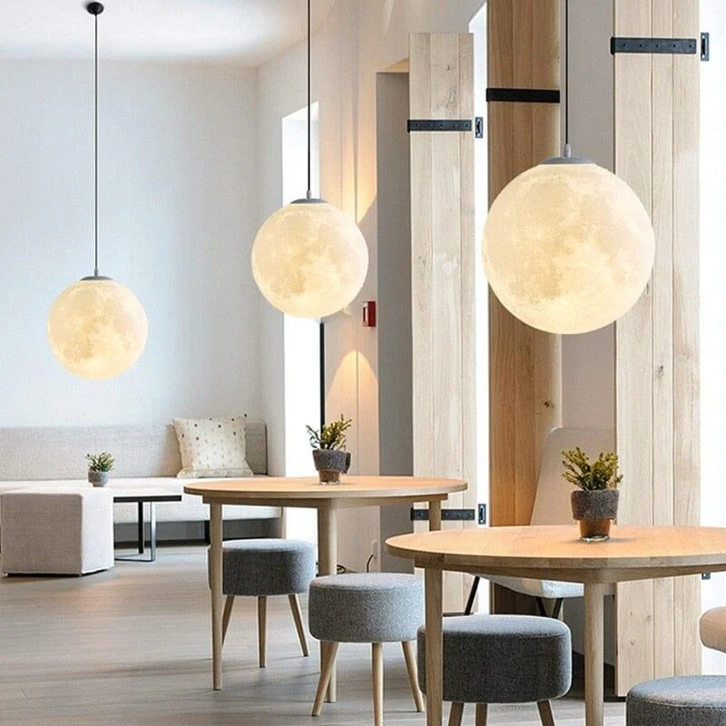 Homeko 3D Printing Moon Simple Pendant Lamp -