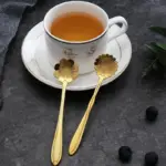 Homeko 8 piece Stainless Steel Flower Teaspoon Set