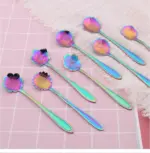 Homeko 8 piece Stainless Steel Flower Teaspoon Set
