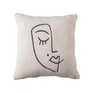 Homeko Abstract Boucle Throw Pillow Cases