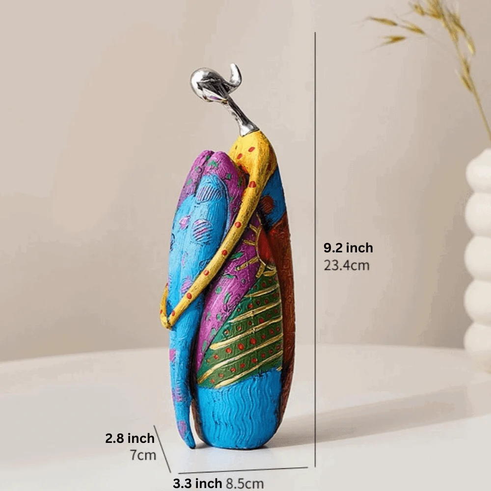 Homeko Abstract Colorful Women Sculptures -