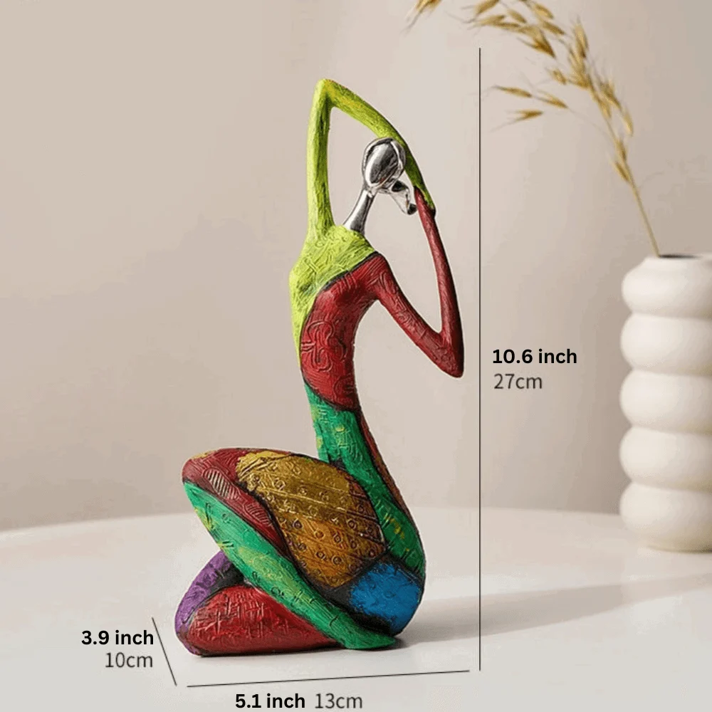 Homeko Abstract Colorful Women Sculptures -