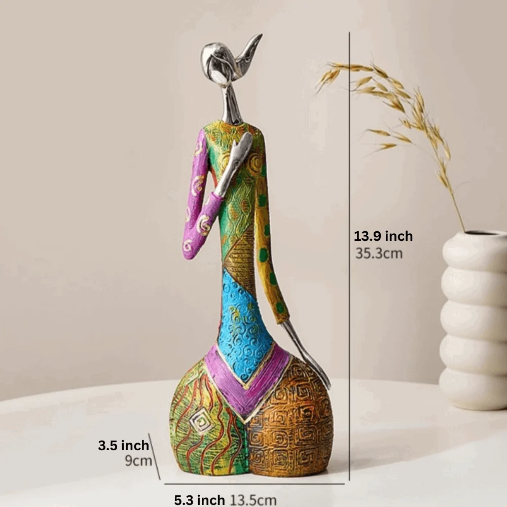 Homeko Abstract Colorful Women Sculptures -