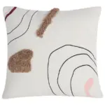 Homeko Abstract Embroidered Pillow Cover