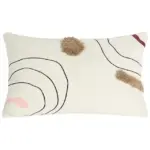 Homeko Abstract Embroidered Pillow Cover