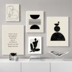 Homeko Abstract Lady Canvas Painting