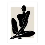 Homeko Abstract Lady Canvas Painting