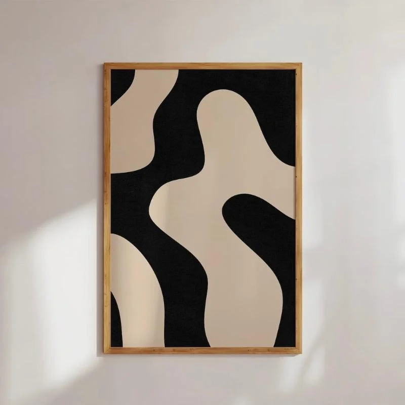 Homeko Abstract Neutral Wall Art Poster Prints -