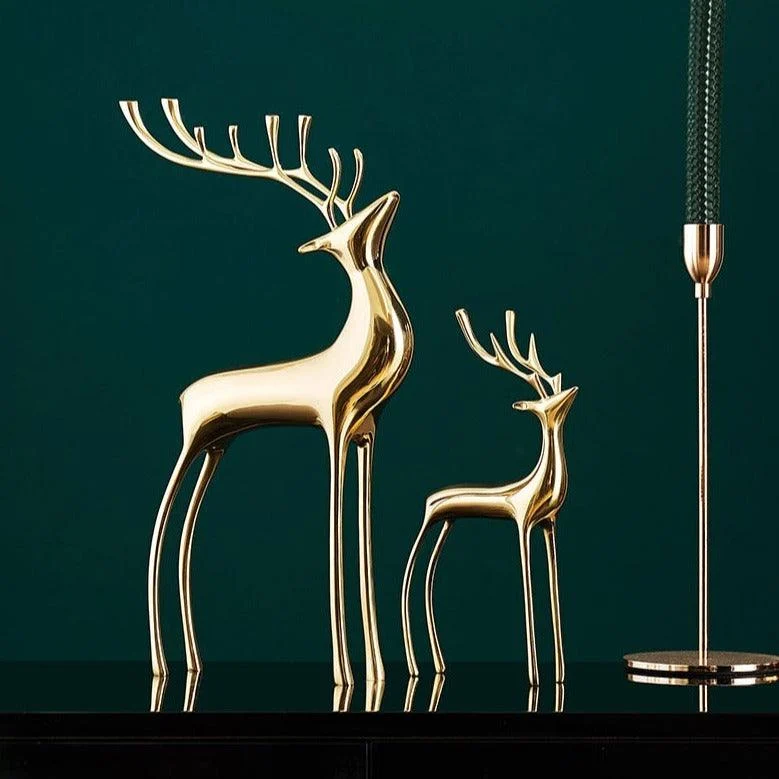 Homeko Abstract Nordic Reindeer Sculptures -