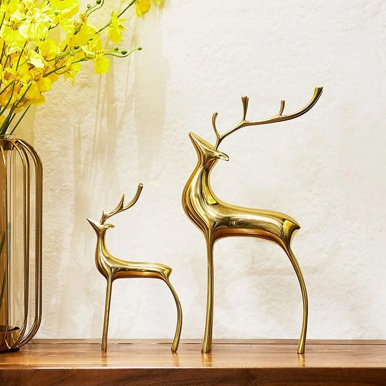 Homeko Abstract Nordic Reindeer Sculptures -