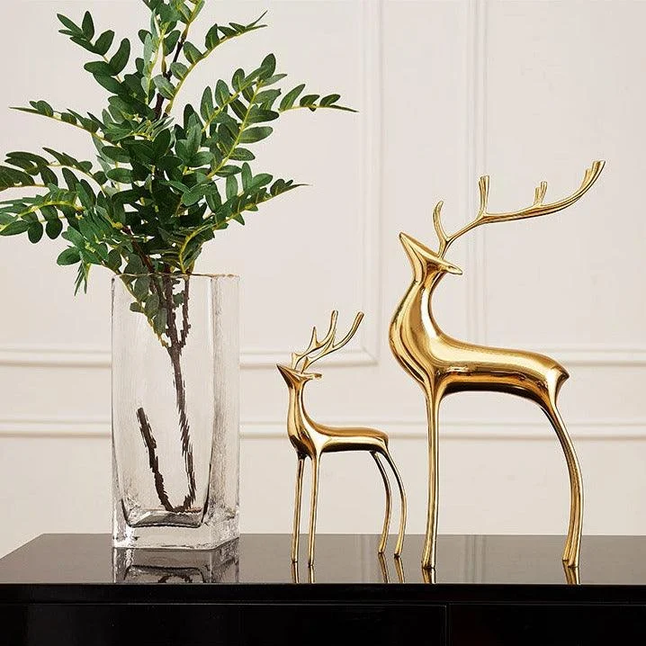 Homeko Abstract Nordic Reindeer Sculptures -