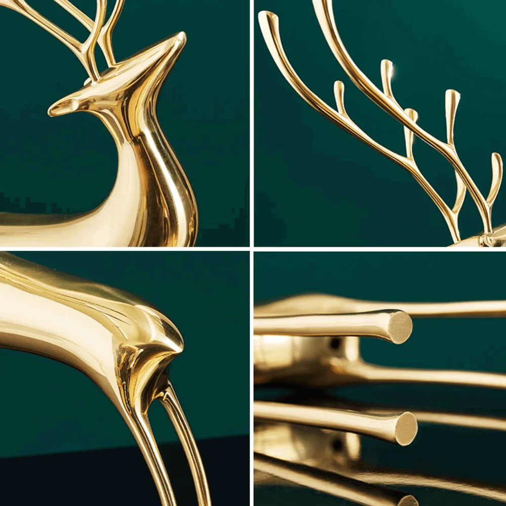 Homeko Abstract Nordic Reindeer Sculptures -