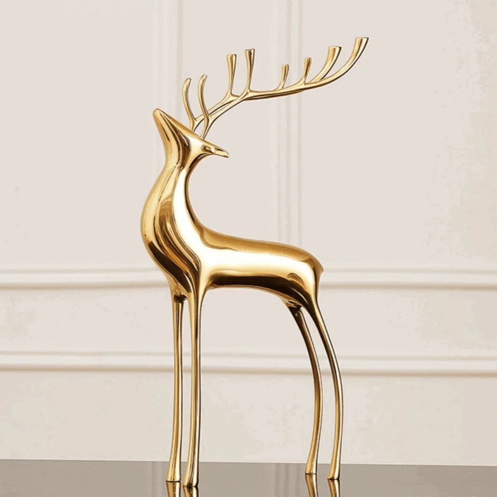 Homeko Abstract Nordic Reindeer Sculptures -