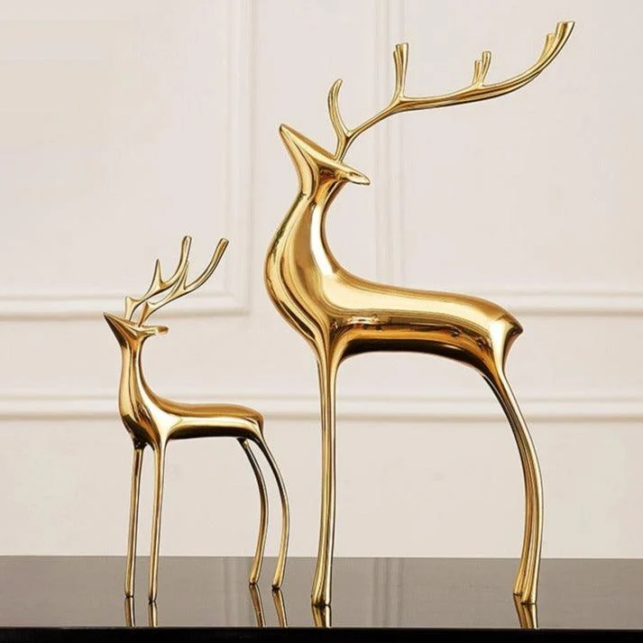 Homeko Abstract Nordic Reindeer Sculptures -