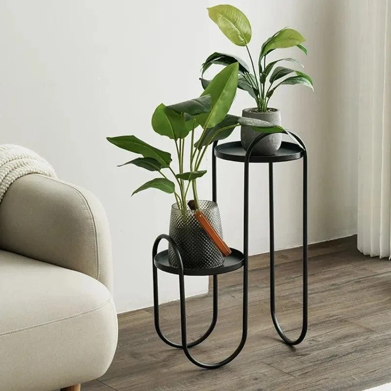 Homeko Abstract Planter Pots Tiered Stand -