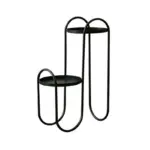 Homeko Abstract Planter Pots Tiered Stand