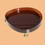 Homeko Abstract Round Acrylic Elevated Serving Tray
