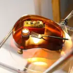 Homeko Abstract Round Acrylic Elevated Serving Tray