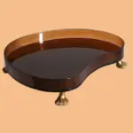 Homeko Abstract Round Acrylic Elevated Serving Tray