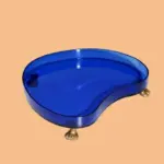 Homeko Abstract Round Acrylic Elevated Serving Tray