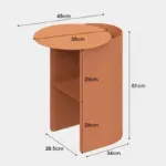 Homeko Abstract Wrought Iron Side Table