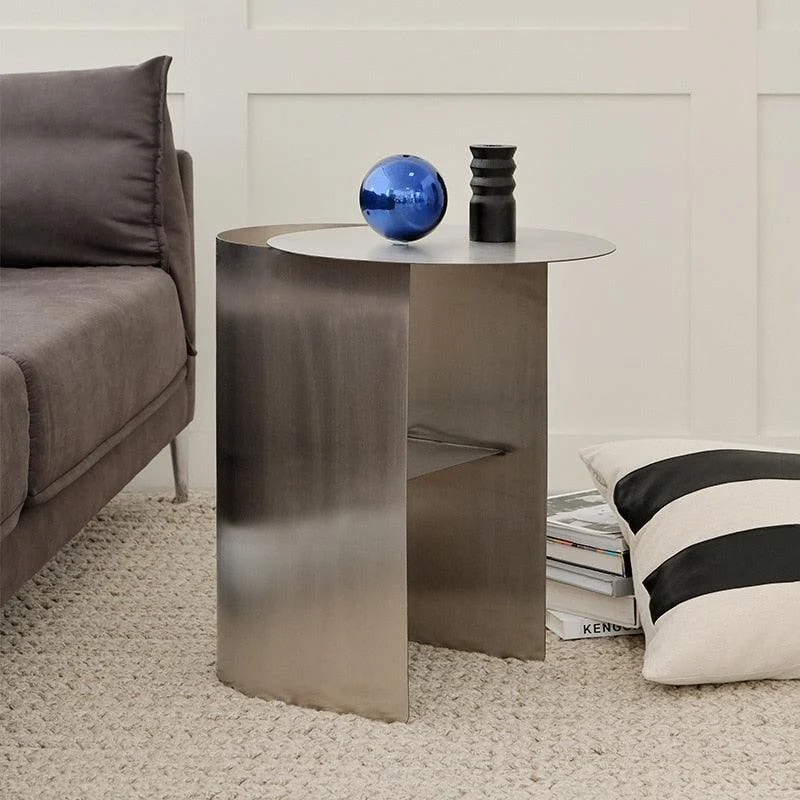 Homeko Abstract Wrought Iron Side Table -