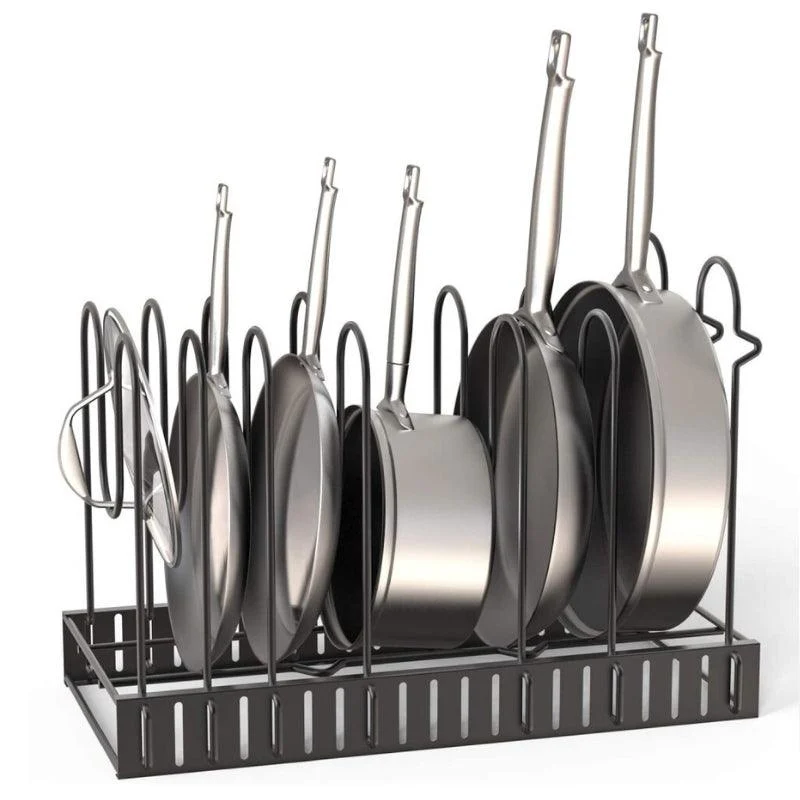 Homeko Adjustable Kitchen Pan Rack & Pot Lid Holder -