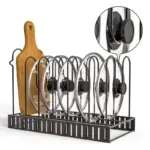 Homeko Adjustable Kitchen Pan Rack Pot Lid Holder