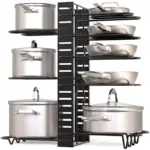 Homeko Adjustable Kitchen Pan Rack Pot Lid Holder