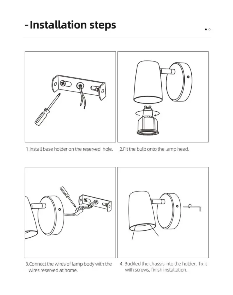 Homeko Adjustable Wall Lamp