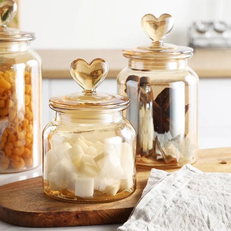 Homeko Airtight Glass Storage Container Jars -