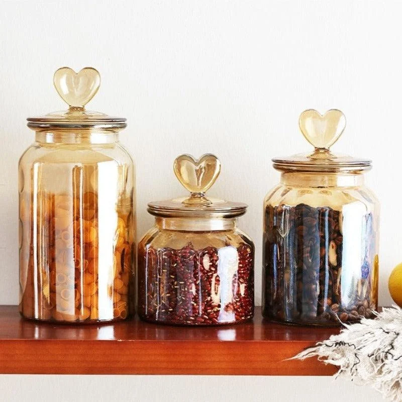 Homeko Airtight Glass Storage Container Jars -