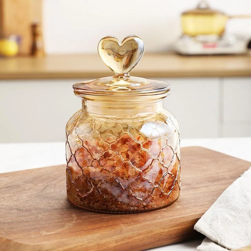 Homeko Airtight Glass Storage Container Jars -