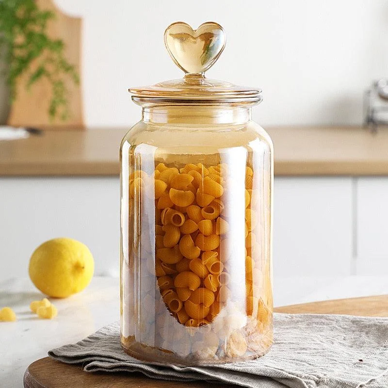 Homeko Airtight Glass Storage Container Jars -