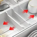 Homeko Aluminium Kitchen Cutlery Drawer Organizer Trays