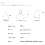 Homeko_Aluminum_Ceiling_Plate_Pendant_Lamp_-_-4212457 Homeko Aluminum Ceiling Plate Pendant Lamp