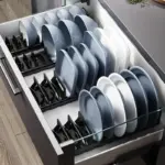 Homeko Aluminum Kitchen Drawer Organizer Drying Rack