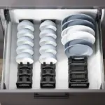 Homeko Aluminum Kitchen Drawer Organizer Drying Rack