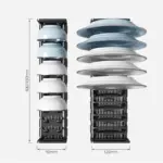 Homeko Aluminum Kitchen Drawer Organizer Drying Rack